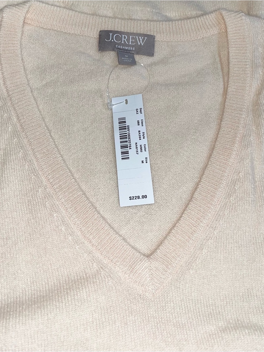 NWT J Crew Cashmere Relaxed V-Neck Sweater M - Picture 5 of 7